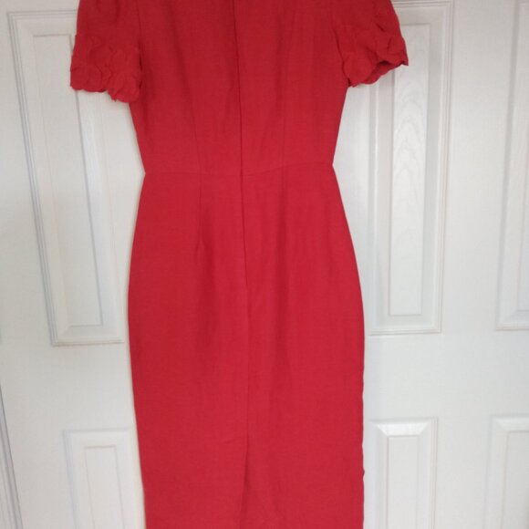 NWT! Antonio Melani Dress ONLY $79! RETAIL$299! Willow Floral Applique Neck Sz 2 - Picture 4 of 12